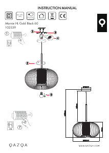 Bedienungsanleitung Qazqa 102539 Marnie Leuchte