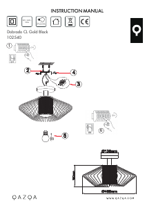 Manual de uso Qazqa 102540 Dobrado Lámpara