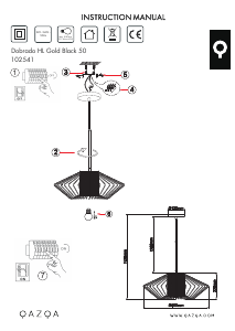 Instrukcja Qazqa 102541 Dobrado Lampa