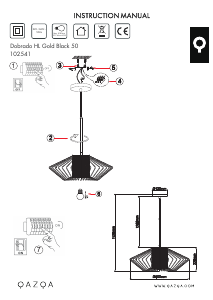 Bruksanvisning Qazqa 102541 Dobrado Lampe