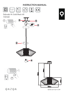 Bruksanvisning Qazqa 102542 Dobrado Lampa