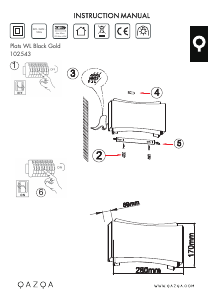 Bruksanvisning Qazqa 102543 Plats Lampe