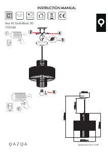 Bruksanvisning Qazqa 102544 Tess Lampe