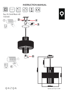 Bruksanvisning Qazqa 102545 Tess Lampe