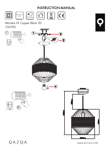 Manual de uso Qazqa 102590 Mariska Lámpara