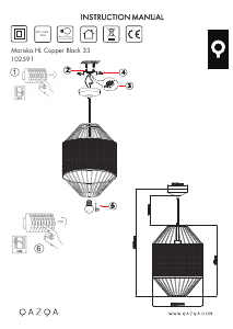Instrukcja Qazqa 102591 Mariska Lampa