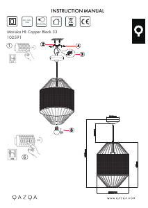 Bruksanvisning Qazqa 102591 Mariska Lampe