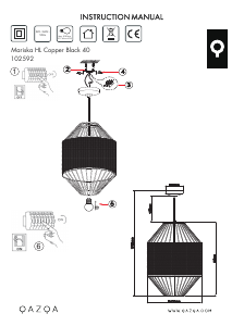 Instrukcja Qazqa 102592 Mariska Lampa