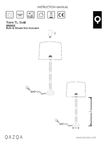 Manual de uso Qazqa 102632 Torre Lámpara