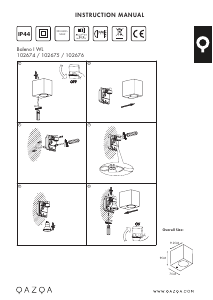 Manual de uso Qazqa 102674 Baleno I Lámpara