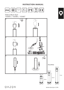 Bruksanvisning Qazqa 102685 Odense Lampe