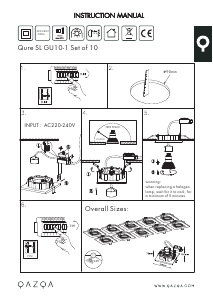 Manual de uso Qazqa 102692 Qure Lámpara