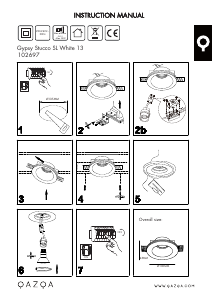 Manual de uso Qazqa 102697 Gypsy Stucco Lámpara