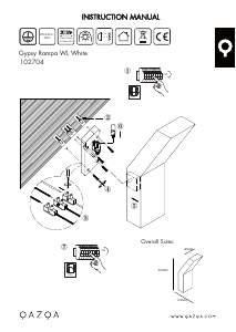 Instrukcja Qazqa 102704 Gypsy Rampa Lampa