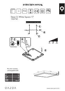 Manuale Qazqa 102741 Steve Lampada