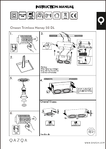 Bruksanvisning Qazqa 102809 Oneon Honey Lampa