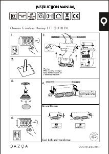 Bruksanvisning Qazqa 102812 Oneon Honey Lampa