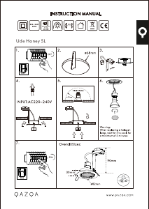 Manual de uso Qazqa 102817 Ude Honey Lámpara