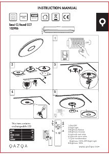 Instrukcja Qazqa 102906 Seoul Lampa