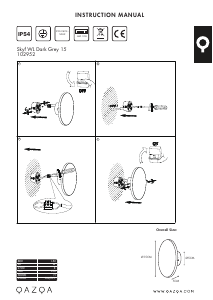 Instrukcja Qazqa 102952 Skyf Lampa
