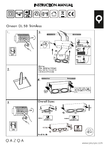 Manual de uso Qazqa 103584 Oneon 3 Lámpara