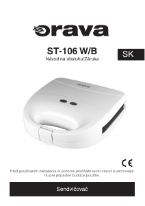 Návod Orava ST-106 B Kontaktný gril