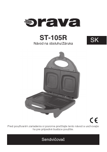 Návod Orava ST-105 R Kontaktný gril