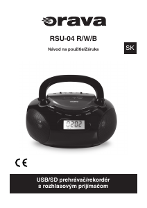 Návod Orava RSU-04B Stereo súprava