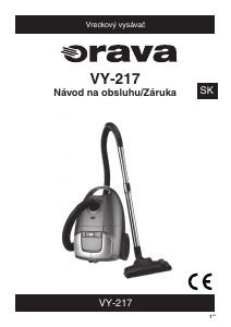 Návod Orava VY-217 Vysávač