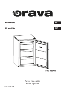 Manuál Orava FRO-103AW Mraznička