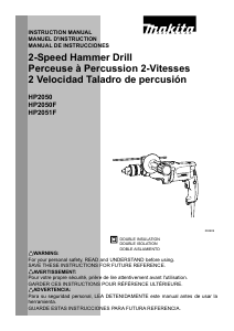 Mode d’emploi Makita HP2050 Perceuse à percussion