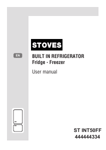 Handleiding Stoves INT50FF Koel-vries combinatie