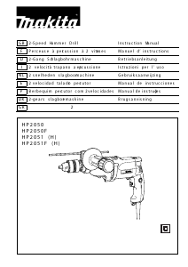 Manual Makita HP2051FH Impact Drill