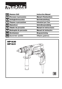 Bruksanvisning Makita HP1631 Slagborrmaskin