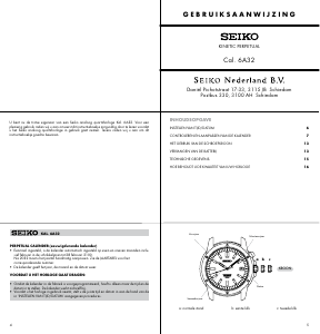 Handleiding Seiko 6A32 Uurwerk