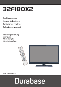 Handleiding Durabase 32F180X2 LED televisie