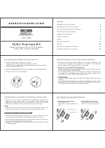 Handleiding Seiko 7L22 Uurwerk