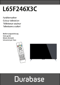 Manuale Durabase L65F246X3C LED televisore