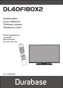Handleiding Durabase DL40F180X2 LED televisie