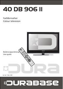 Handleiding Durabase 40DB90611 LED televisie