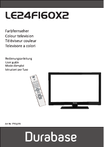 Manuale Durabase LE24F160X2 LED televisore