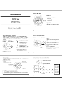 Handleiding Seiko V657 Uurwerk