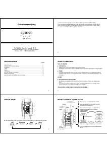 Handleiding Seiko W444 Uurwerk