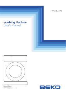 Handleiding BEKO WM 622 W Wasmachine