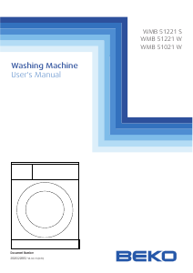 Bruksanvisning BEKO WMB 51021 W Tvättmaskin