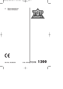 Bedienungsanleitung Topcraft TCVK 1200 Vertikutierer