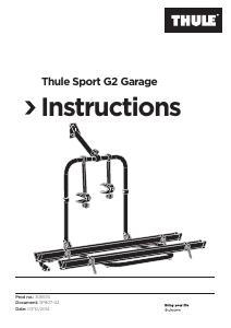 Handleiding Thule Sport G2 Garage Fietsendrager
