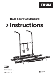 Handleiding Thule Sport G2 Standard Fietsendrager