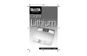 Handleiding Tanita HD-370 Weegschaal