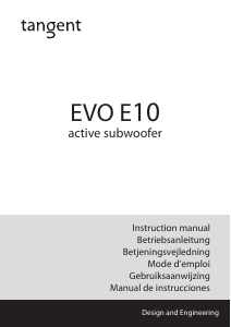 Bruksanvisning Tangent EVO E10 Subbas